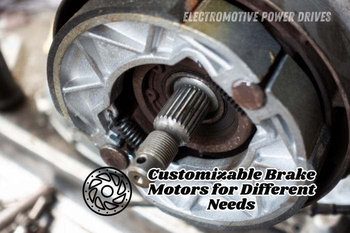 Customizable brake motor design by EMP DRIVE in Coimbatore, Tailor-made solutions for various industrial machinery