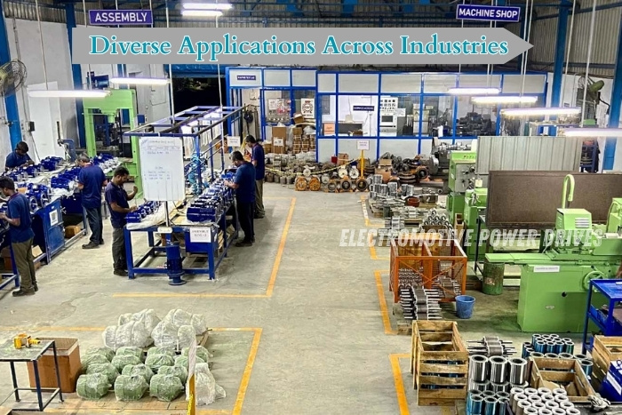 EMP Drive motor manufacturing unit in Coimbatore showcasing diverse industrial applications of electric motors across industries