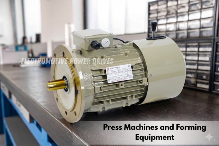 Motor used in forming equipment, manufactured by Electromotive Power Drives in Coimbatore, delivering high torque and reliable industrial performance
