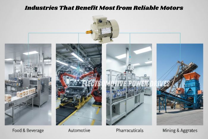 Electromotive Power Drives high-efficiency industrial motors in Coimbatore powering food & beverage, automotive