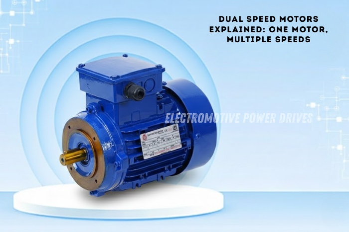 High-performance dual speed electric motor from EMP Drive Coimbatore offering energy efficiency and reliable performance
