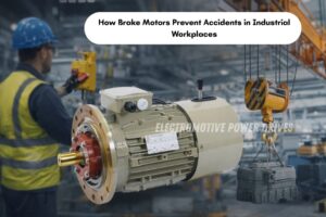 Brake motor by EMP Drive Coimbatore used in industrial workplaces to enhance safety and prevent accidents