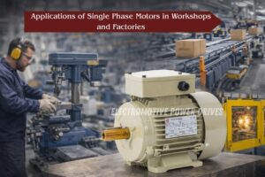 Single phase motor by EMP Drive Coimbatore used in workshops and factory machinery applications