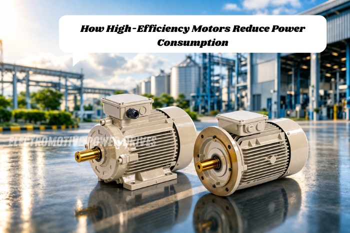 Energy-saving electric motors manufactured in Coimbatore by EMP Drive for factories and heavy-duty applications